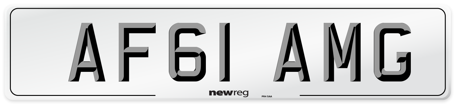 AF61 AMG Number Plate from New Reg